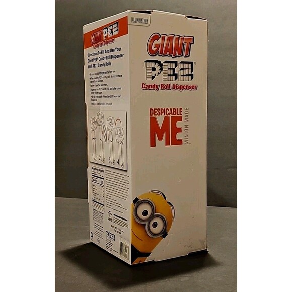 Despicable Me MINION BOB GIANT PEZ Dispenser 12" TALKS w/ Candy 2017 NIB - Picture 2 of 10